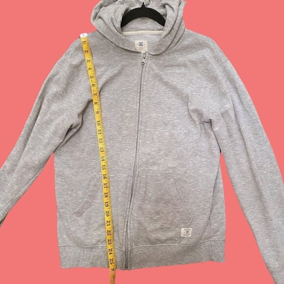 DC Shoes Cozy Gray Zip-Up Hoodie – Size M 🔥 - Picture 5 of 10